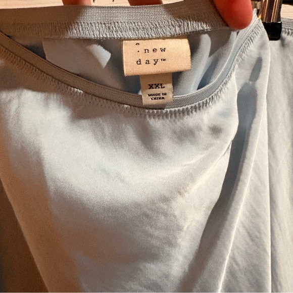 A New Day Blue Maxi Skirt w/ Slit, NWT, Size XXL - Picture 4 of 5